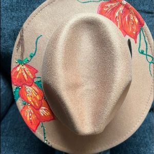 Beautiful hand painted hat